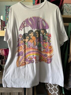 White The Who Graphic Short Sleeve Tee